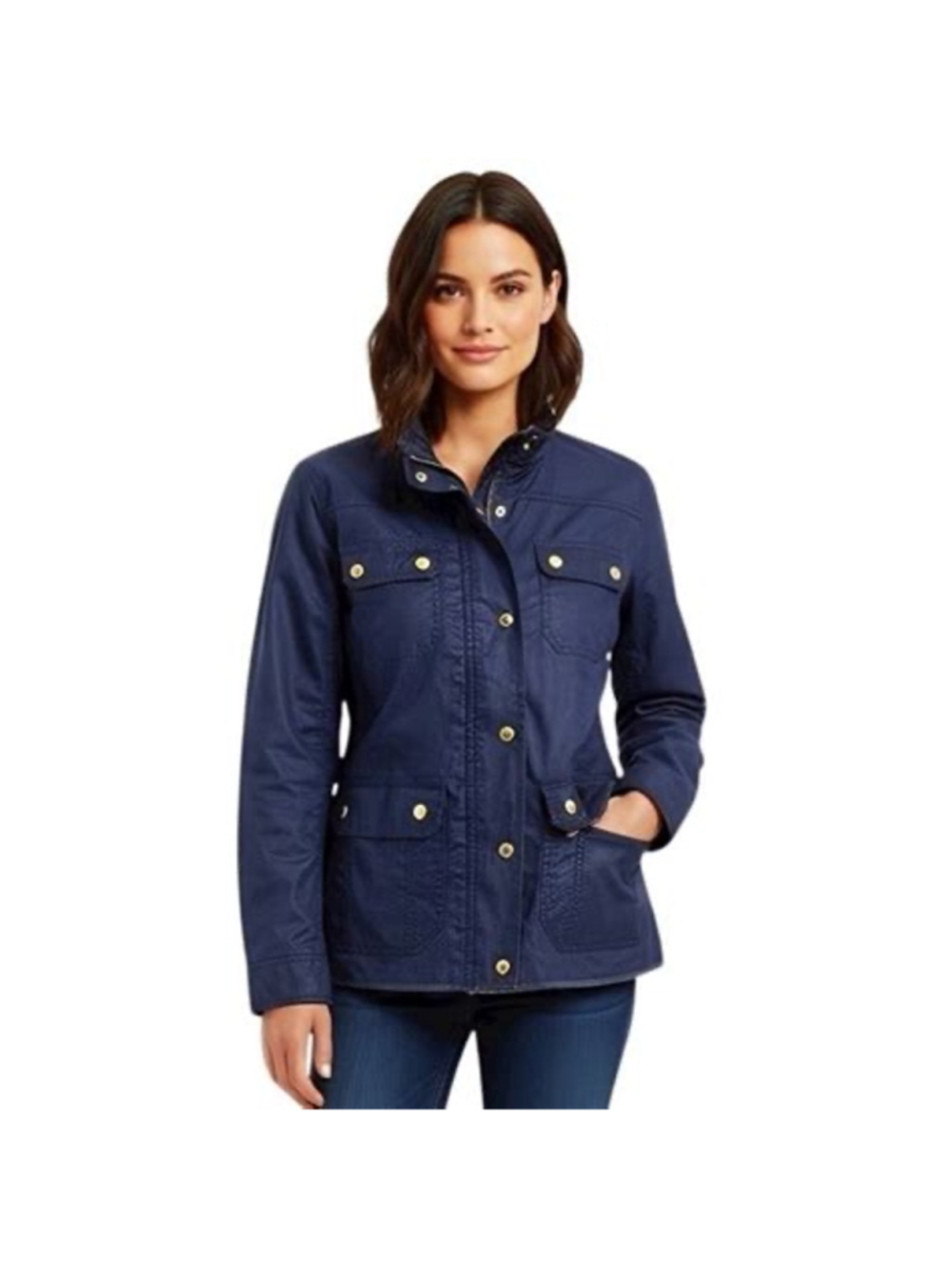 J.Crew Downtown Field Jacket Navy Small - Picture 2 of 11